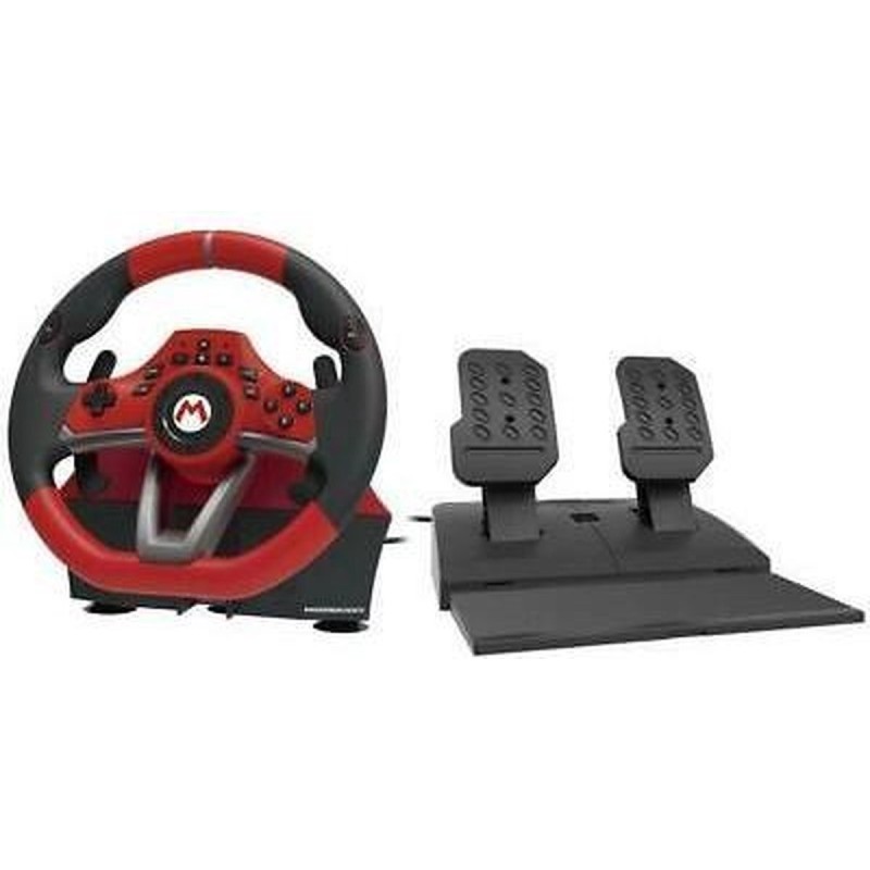 HORI Mario Kart Racing Wheel Pro Deluxe Rat og pedalsæt Nintendo Switch HORI Mario Kart Racing Wheel Pro Deluxe Rat og pedalsæt Nintendo Switch